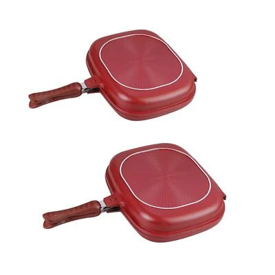 Padella antiaderente per pentole a doppia faccia per cucinare in cucina - Immagine 1 di 2