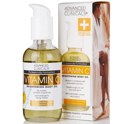 Advanced Clinicals-Vitamin C Brightening Body Oil,  For Glowing Complexion 112ml - Image 1 of 4