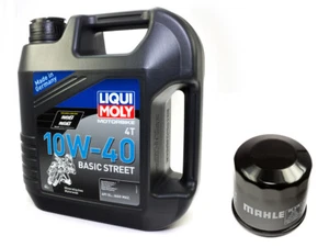 Motoröl Ölfilter OC575 Set LIQUI MOLY 10W-40 4 Liter für Honda Kawasaki Yamaha - Bild 1 von 4