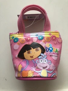 3 Dora The Explorer Small Zipper Purse Kids Girls Bag Party Gift 4" x 3 1/2" - Picture 1 of 11