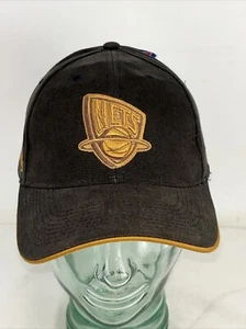 NEW VINTAGE New Jersey Nets Hat Cap Hook & Loop Canvas Drew Pearson NBA One Size - Picture 1 of 14