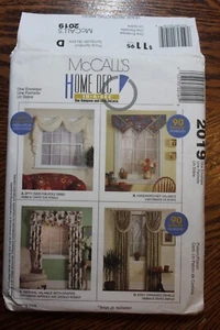 McCall's 2019 Window Valance Curtains Sewing Pattern Uncut - Picture 1 of 3