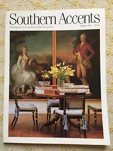 PRISTINE “SOUTHERN ACCENTS” MAGAZINE OCTOBER 1991 EXCELLENT~CONTENTS PHOTO - Picture 1 of 3
