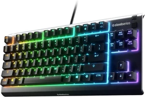SteelSeries Apex 3 TKL Compact IP32 Water & Dust-Resistant Gaming Keyboard - Picture 1 of 8