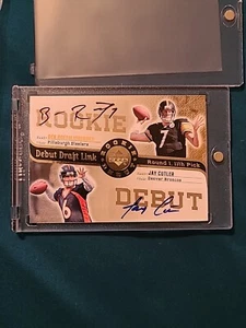 Ben Roethlisberger & Jay Cutler Autographed Rookie Debut Draft Link Card #DDL-3 - Picture 1 of 24