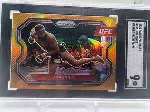 Jon Jones 2021 Prizm Orange 75/99 UFC -S17 - Picture 1 of 2