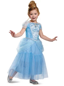 Girl's Disney Princess Deluxe Cinderella Ball Gown Dress Costume Medium 7-8 - Picture 1 of 1