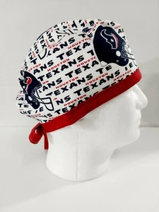 Houston Texans, Skull cap, Doo Rag, Scrub Cap, Surgical Hat - Picture 1 of 3