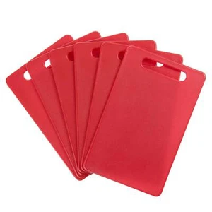 Schneidebrett 6 x Frühstücksbrett Schneidbrett Frühstücksbrettchen rot 24x15 cm - Bild 1 von 8