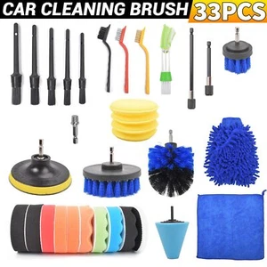 Car Detailing Brush Wash Auto Detailing Cleaning Kit Engine for Wheels Clean Set - Picture 1 of 11