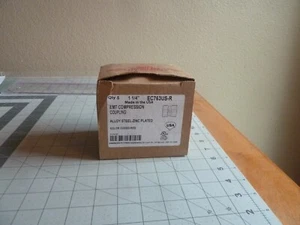 Box of 5 American Fittings Corp EC763US-R: 1-1/4" EMT Compression Coupling - RED - Picture 1 of 5