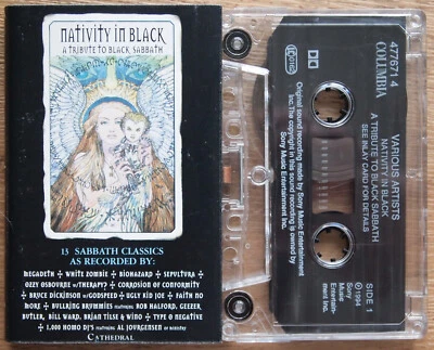 VARIOUS - NATIVITY IN BLACK (COL 4776714) 1994 EUROPE CASSETTE BLACK SABBATH - Image 1 of 3