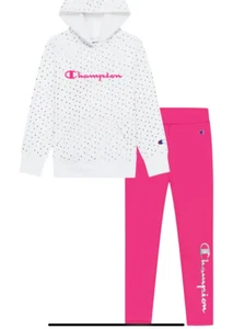 Champion Girls 2 Piece Heavyweight Hoodie & Legging Active Set - Picture 1 of 6