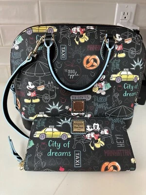 Disney Dooney Ciudad de Nueva York Minnie Mouse Cartera con Cartera NUEVO SIN ETIQUETAS Foto 1 de 4