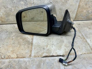 14-22 Dodge Durango Driver Left LH CHROME BLACK Door Mirror W/ Blind Spot OEM - Picture 1 of 13