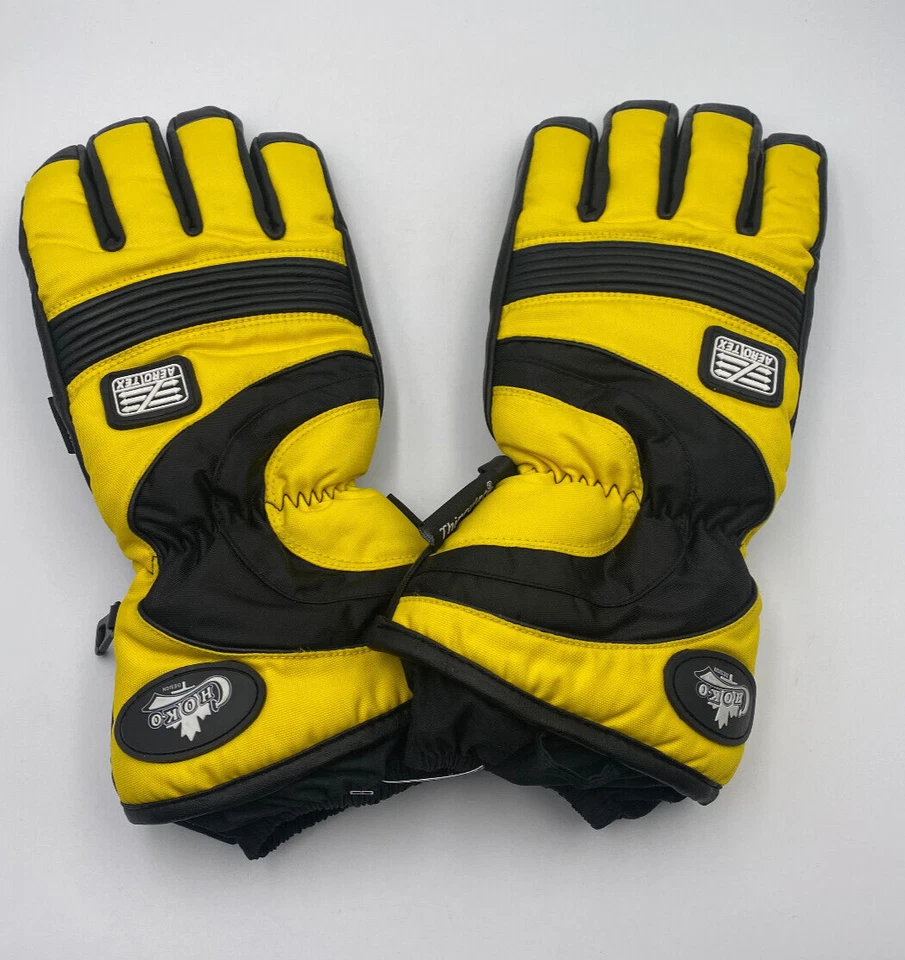 Guantes de moto de nieve Choko Thinsulate negros y amarillos Aerotex medianos Foto 1 de 4