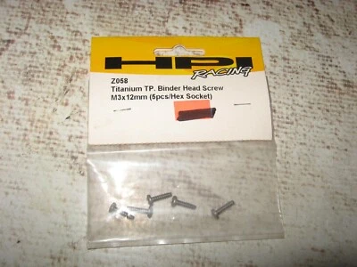 RC HPI M3 x 12 mm TP Binder Head Screws Titanium Gray (5) Z058 - Image 1 of 2