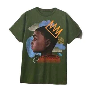 Jolie Noire Boy's 14/16 Black History Month Short Sleeve Graphic Graphic Tee - Picture 1 of 7