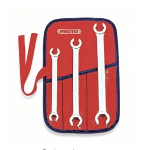 Proto Flare But Wrench Set: Alloy Steel, Satin, 3 Tools, 3/8in To 11/16in . - Picture 1 of 1
