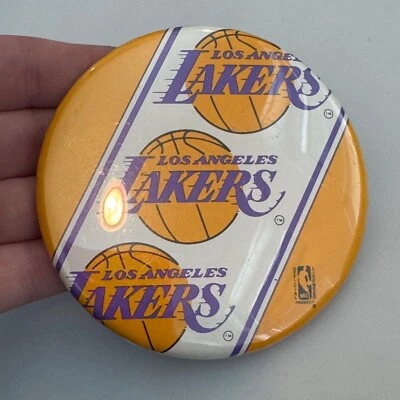 Vintage 3.5" Los Angeles Lakers Lapel Pin Button Wincraft Large - Image 1 of 3