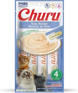 Churu Lickable Purée Natural Cat Treats (Tuna Recipe, 4 Tubes) - Picture 1 of 67