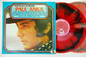 PAUL ANKA UNIQUE DOUBLE SPLATTER RED VINYL PORTRAIT IN MUSIC 1982 EXYUGO 2LP - Picture 1 of 3