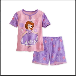 [Disney Store] Sofia the First PJ Pal Shorts Set for Girls - New - Picture 1 of 1