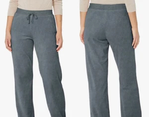 Pantalones de oruga grandes para mujer Guess G-Charm logotipo relajado L 30-31 terciopelo polvoriento azulado - Imagen 1 de 11