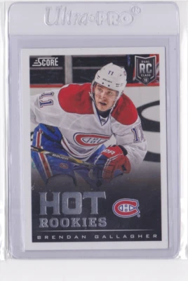 2013-14 PANINI SCORE HOT ROOKIES BRENDAN GALLAGHER #624 MONTREAL CANADIENS - Image 1 of 2