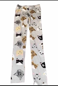 Girls Wonder Nation Leggings Size 6 Cat Theme Multicolor - Picture 1 of 6