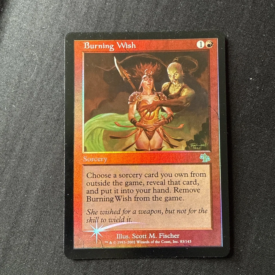MTG Burning Wish, FOIL, Judgement, NM+, Magic the Gathering 2002 - Image 1 of 1