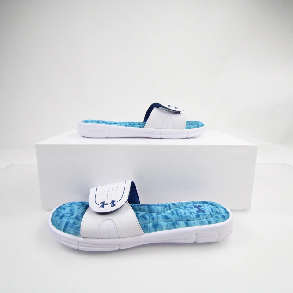 Sandalias y chanclas Under Armour para mujer blancas/azules usadas Foto 1 de 1