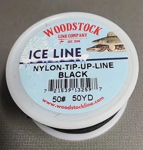 Woodstock Nylon Tip-Up Line Black 50lb 50 Yards FREE SHIPPING - Picture 1 of 2
