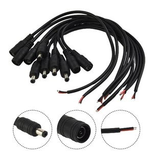 Connector Cable 12V 5 Pairs Charger Copper LED Male Female Replace Socket - Afbeelding 1 van 29