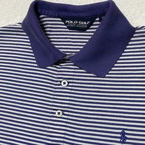 Polo Golf Ralph Lauren Shirt Men's M Purple Striped Pima Cotton Polo Stretch - Picture 1 of 11