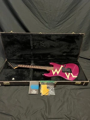 Guitarra Autógrafa Guild S-281 Steve Lynch Gráfico Púrpura con Raya Blanca-OHSC-¡Rara! Foto 1 de 4