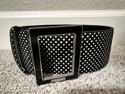 Cinturón ancho Chanel Auténtico Primavera 2013 Edición Limitada Lunares-EU 38 Foto 1 de 4