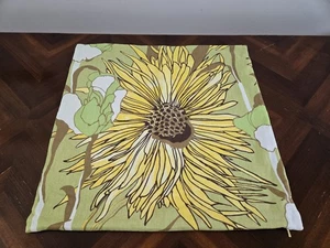 1 Pottery Barn gelb grün Sonnenblume Blumen 20x20 Zoll Kissenbezug Leinen Baumwolle - Bild 1 von 6