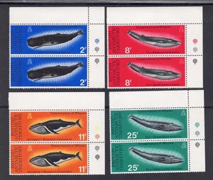 BRITISH ANTARCTIC TERRITORY Scott # 64 - 67, MINT/VF/NH Corner Pairs! SCV $56.50 - Picture 1 of 2