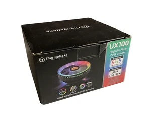 Thermaltake UX100 RGB CPU Cooler Heatsink Fan RGB Intel LGA 1700 1200 1851 AMD - Picture 1 of 3