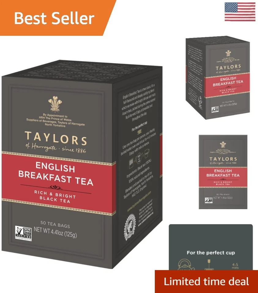 Taylors of Harrogate English Breakfast Tea 50 Count