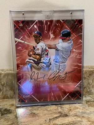 2025 Fanatics Emanate MLB Greg Maddux/Chipper Jones Doble Automático Rojo Edición Jugador Foto 1 de 4