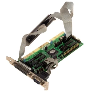 Longshine LCS-6624G Rev.W1 Multi I/O Ide Fdd Game Com Lpt Isa Card + Mount - Picture 1 of 3