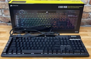 Corsair K100 RGB Optical-Mechanical Gaming Keyboard Model: RGP0136 Black - Photo 1/3