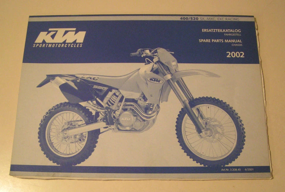 Catalogo Ricambi / Elenco Parti KTM 400 / KTM 520 - Telaio / Chassis - 2002 - Immagine 1 di 1