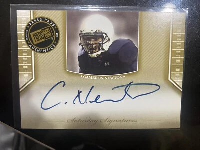 2011 Press Pass Cam Newton Rookie Auto Saturday Signatures  - Image 1 of 4