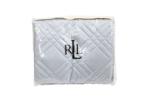 Ralph Lauren Regent Standard Pillow Sham NEW Quilted Cotton Blue LRL - Picture 1 of 9