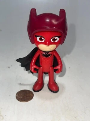 Just Play Frog Box PJ Masks Owlette Red Suit Posable Plastic Figure 3.5” - Image 1 of 3