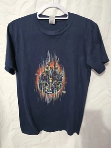 Star Wars Millennium Falcon Navy Blue T-shirt Size Medium Gildan Han Solo - Picture 1 of 2