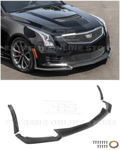 16-19 Cadillac ATS-V | CARBON FIBER Package Front Lip Splitter & Side Wheel Arch - Picture 1 of 23